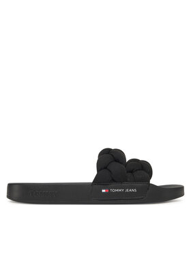 Tommy Jeans Tommy Jeans Şlapi Tjw Braided Slide EN0EN02764 Negru