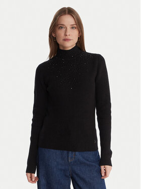 Artigli Artigli Bluză cu gât ACMA002876 Negru Regular Fit