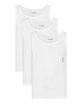 HUGO HUGO Set od 3 tank topa 50545681 Bijela Slim Fit