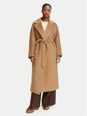 Weekend Max Mara Weekend Max Mara Volneni plašč Tempera 2625016072 Svetlo rjava Regular Fit