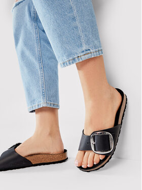 Birkenstock Birkenstock Klapki Madrid Big Buckle 1006523 Czarny