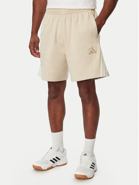 adidas adidas Спортивні шорти Adidas Kit 3-Stripes KW2385 Бежевий Loose Fit