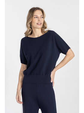 Deni Cler Milano Deni Cler Milano Sweter T-DC-S200-F2-10-58-1 Granatowy Regular Fit