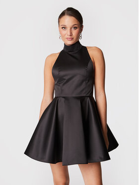 ROTATE ROTATE Abito da cocktail Cora RT1508 Nero Regular Fit