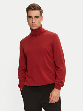 BOSS Boss Bluză cu gât Musso-P 50468262 Roșu Slim Fit