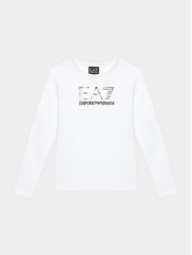 EA7 Emporio Armani EA7 Emporio Armani Bluză 6RBT54 BJ02Z 1100 Alb Regular Fit