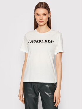 Trussardi Trussardi T-Shirt 56T00474 Bílá Regular Fit