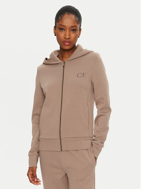 Calvin Klein Calvin Klein Džemperis ar kapuci Satin K20K207955 Bēšs Regular Fit