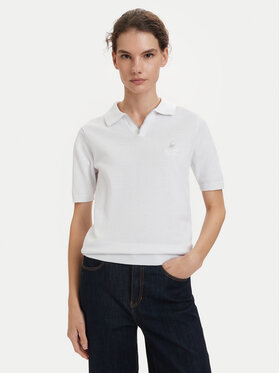 Beverly Hills Polo Club Beverly Hills Polo Club Polo särk P-SS26W-M550273 Valge Regular Fit