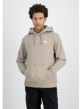 Alpha Industries Alpha Industries Bluza Basic Small Logo Hoodie Żółty Regular Fit