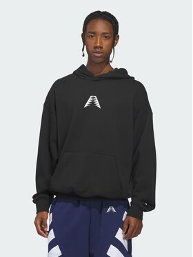 adidas adidas Bluza techniczna Anthony Edwards Believe That Czarny Loose Fit