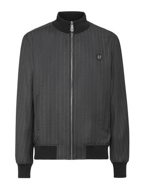 PHILIPP PLEIN PHILIPP PLEIN Bomber 22221 Grigio Regular Fit