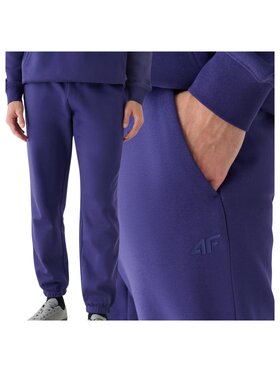 4F 4F Teplákové nohavice 4FWMM00TTROM1140-31S Modrá Regular Fit