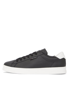 Tommy Jeans Tenisice Tjm Leather Low Cupsole EM0EM01374 Crna