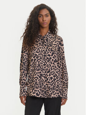 Guess Guess Srajca W5YH03 WF1T2 Rjava Regular Fit