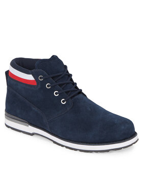 Tommy Hilfiger Tommy Hilfiger Trapper stila apavi Core Hilfiger Suede Boot FM0FM04800 Zils