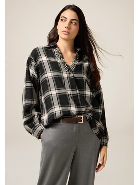 Oltre Oltre Camicia 5056J000883N0Z3 Nero Baggy Fit