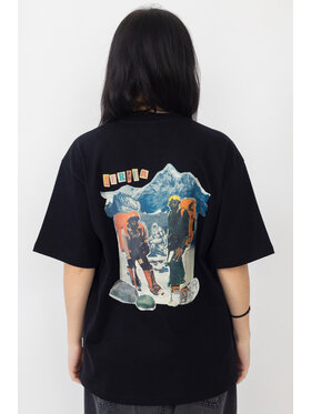 Mercur Mercur T-Shirt Himalaya Czarny Relaxed Fit