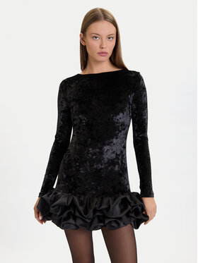 Eleh Eleh Koktejlové šaty EFW250383 Čierna Regular Fit