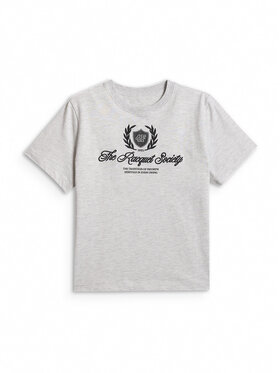 4F 4F T-Shirt SPORTS CLUB Szary jasny Boxy Fit