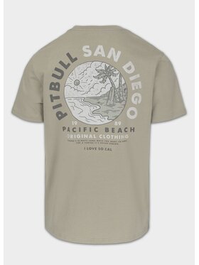 PITBULL PITBULL T-Shirt Koszulka męska PLANET SURF XXL Szary Regular Fit