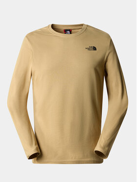 The North Face The North Face T-shirt M L/S Red Box Tee - EuNF0A493LLK51 Beige Regular Fit