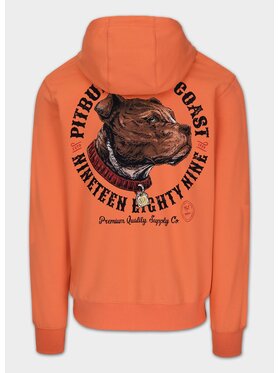 PITBULL PITBULL Bluza STRENGHT & RESPECT Pomarańczowy Regular Fit