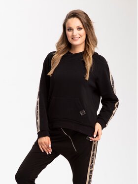Look Made With Love Look Made With Love Bluza Look810 Marsala Czarny Active Fit