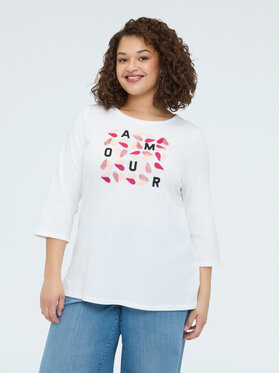 Fiorella Rubino Fiorella Rubino Bluzka G0E4L009337N011 Biały Regular Fit