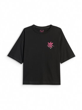 4F 4F T-Shirt BEACHWEAR Czarny Boxy Fit