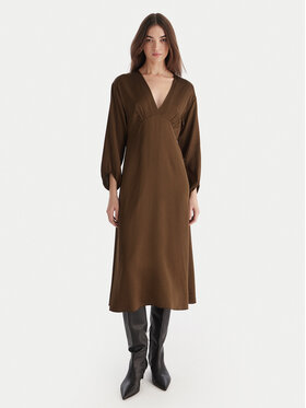 ViCOLO ViCOLO Коктейльна сукня TF0250 Коричневий Regular Fit