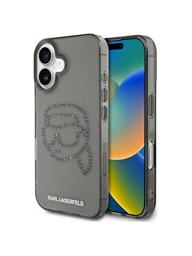 KARL LAGERFELD KARL LAGERFELD Etui na telefon iPhone 16 Czarny