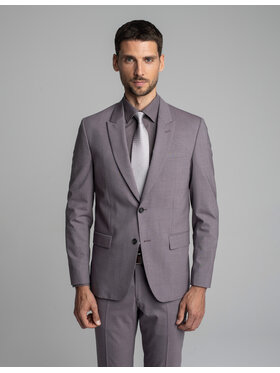 Borgio Borgio Marynarka Maretto Fioletowy Slim Fit