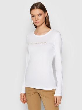 United Colors Of Benetton United Colors Of Benetton Halenka 3GA2E16G0 Bílá Regular Fit