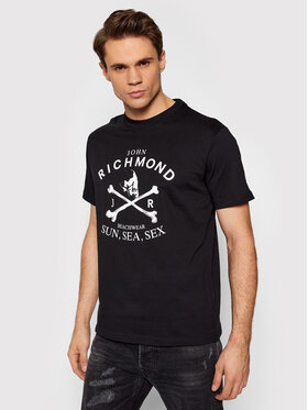 John Richmond John Richmond T-shirt Tress UMP22105TS Crna Regular Fit