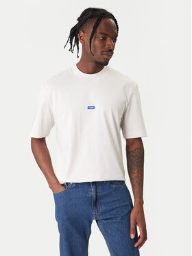 HUGO HUGO T-Shirt Nieros 50509991 Bílá Regular Fit