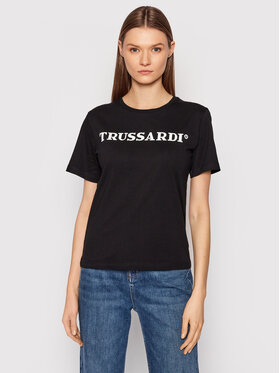 Trussardi Trussardi T-shirt 56T00474 Nero Regular Fit