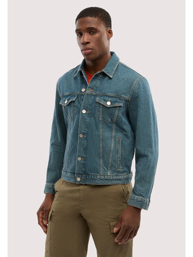 Trussardi Trussardi Płaszcz zimowy R4048000023N0DK Turkusowy Regular Fit