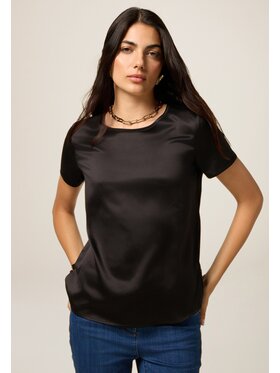 Oltre Oltre T-Shirt G384J004171N033 Czarny Regular Fit