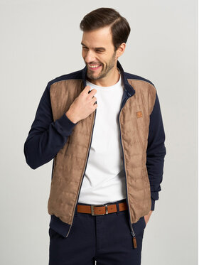 Willsoor Willsoor Bluza 11985 Brązowy Regular Fit