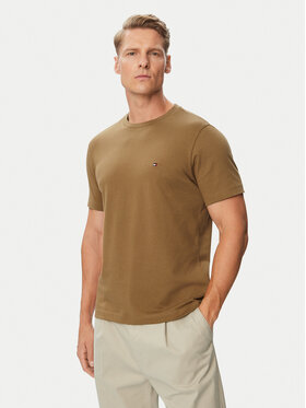 Tommy Hilfiger Tommy Hilfiger T-Shirt Ess Seasonal MW0MW39995 Καφέ Regular Fit