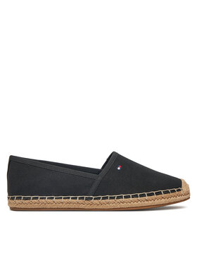 Tommy Hilfiger Tommy Hilfiger Espadrilky Flag Canvas Espadrille FW0FW08541 Černá