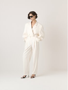 La Mania La Mania Marynarka GLENN Biały Classic Fit