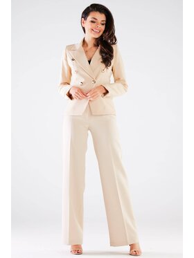 Awama Awama Dámské kalhoty A442 Béžová Basic Fit