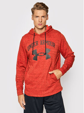 Under Armour Under Armour Суитшърт Rival Terry Big Logo 1361559 Оранжев Loose Fit