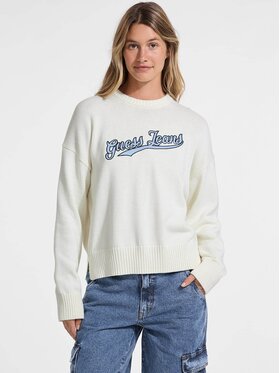 Guess Jeans Guess Jeans Sweter 175317 Beżowy Classic Fit