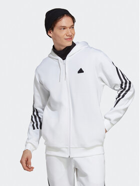 adidas adidas Sweatshirt Future Icons 3-Stripes Full-Zip Hoodie IC8258 Blanc Regular Fit