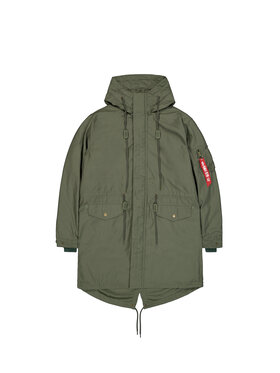 Alpha Industries Alpha Industries Kurtka zimowa Studio M-51 Fishtail Backprint (2in1) Field Jacket Zielony Loose Fit