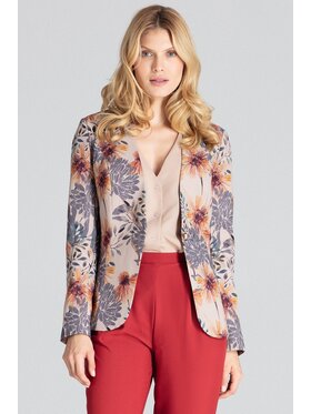 FIGL FIGL Marynarka M678 Beżowy Regular Fit