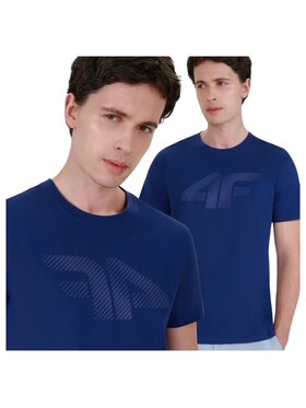 4F 4F T-shirt 4FWMM00TTSHM2257-031S Blu scuro Regular Fit